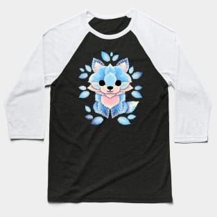 Ice fox of leaves Baseball T-Shirt